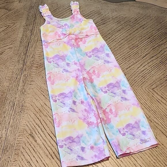 Tie Dye 5T juicy romper jumpsuit NWOT, never worn - Picture 1 of 13